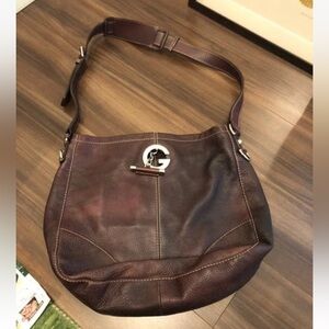 Gucci Burgundy Grained Leather Bag